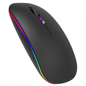 无线蓝牙双模发光鼠标M60 商务办公轻薄无声充电静音