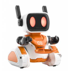 儿童追光遥控机器人2.4G光感遥控仿真递物机械人玩具